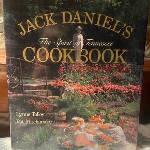 Jack Daniel's Cookbook with Gold and Green Accents